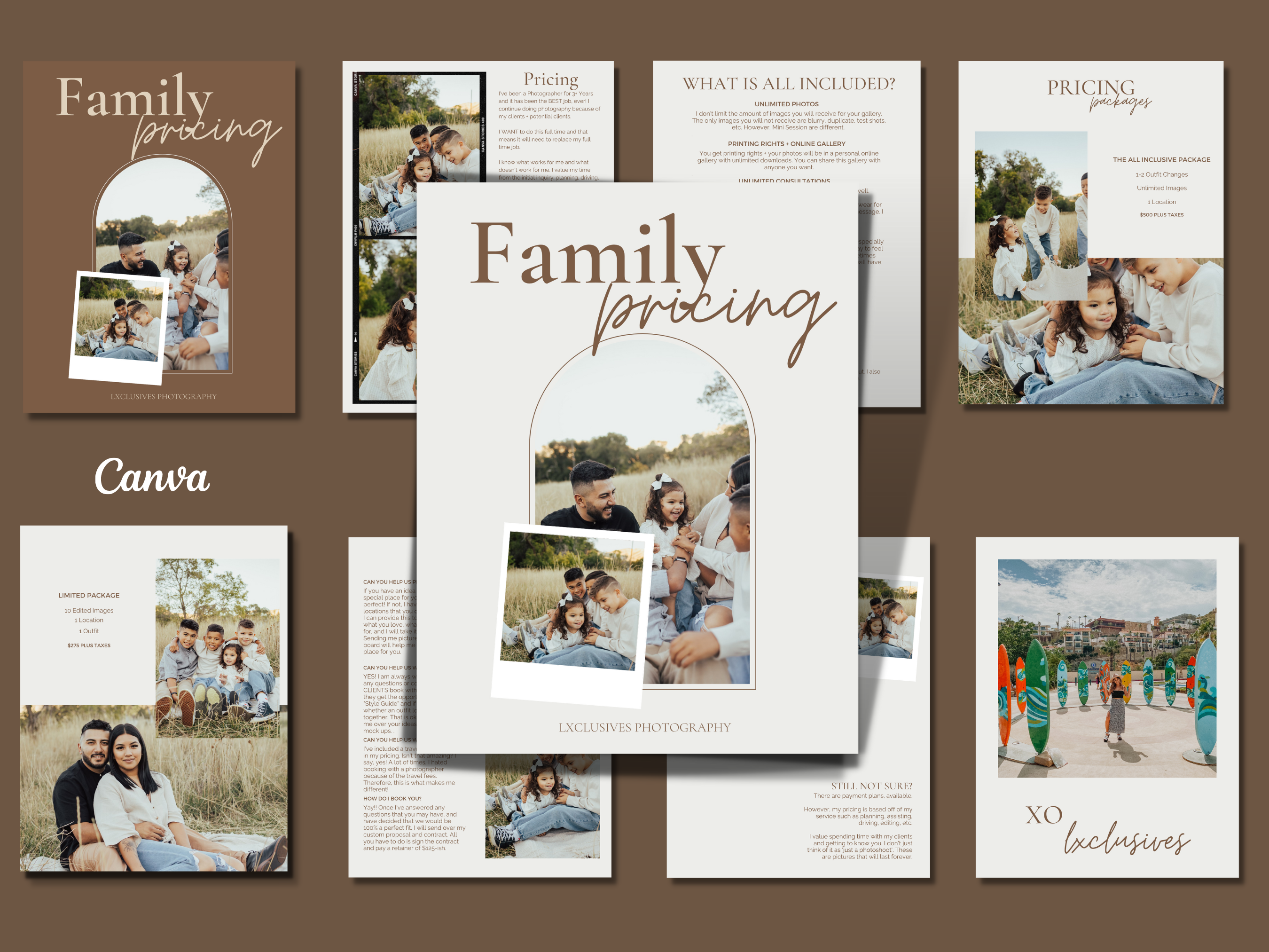 Family Photography Pricing Guide