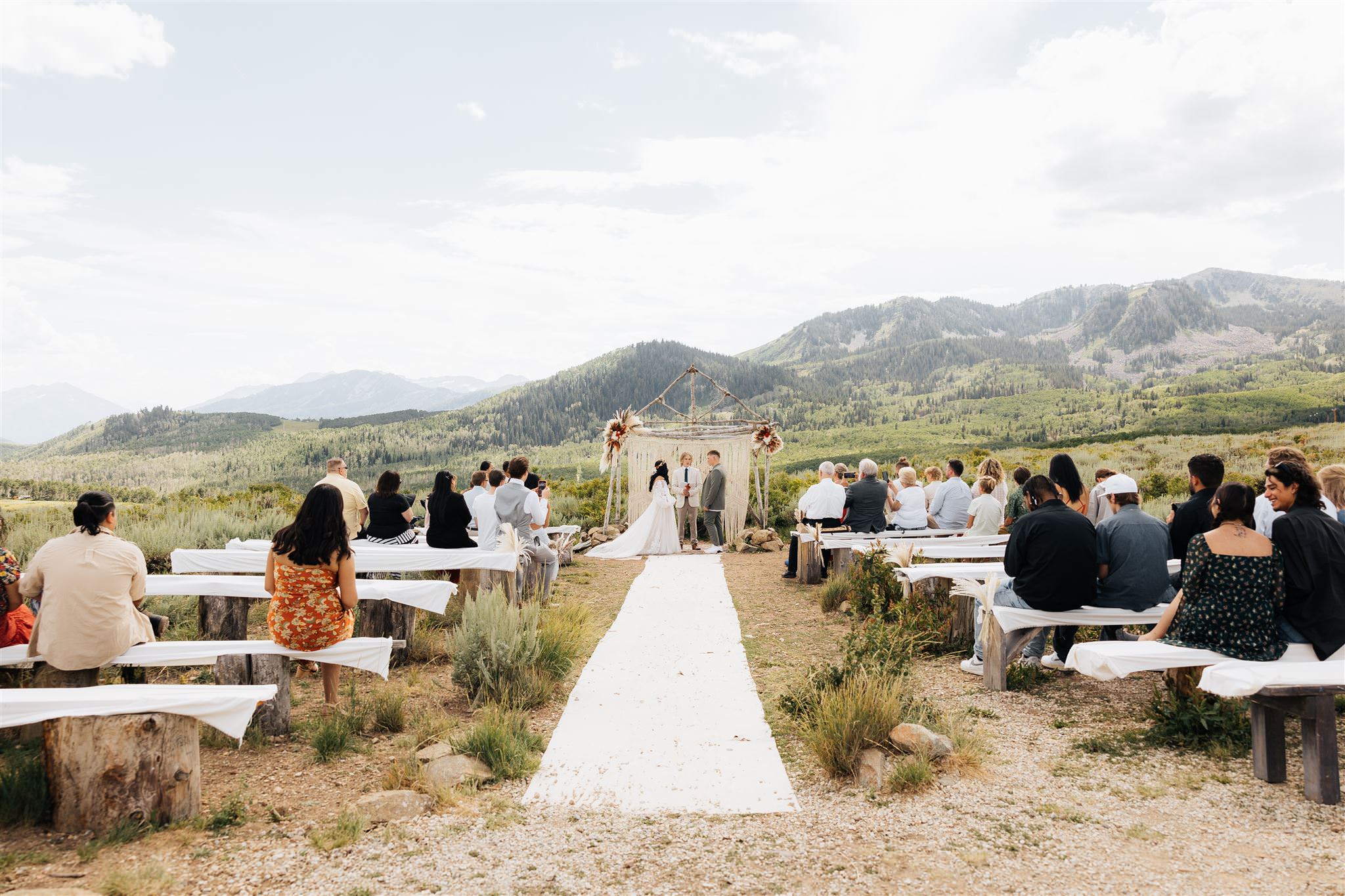 This intimate wedding was located at the Church of Dirt in Park City Utah.