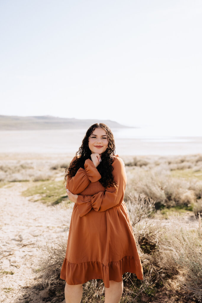 Utah Senior Pictures at Antelope Island State Park for Maleah.