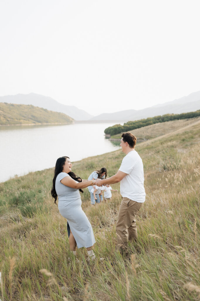 Family portraits in Salt Lake County Utah of the Claytons.