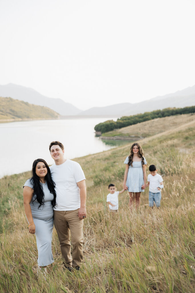 Family portraits in Salt Lake County Utah of the Claytons.