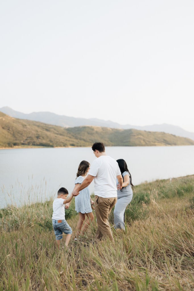 Family Pictures in Salt Lake County of the Claytons.